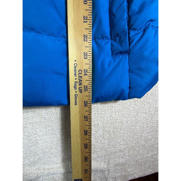 Lands’ End Women’s L Blue 80% Down Fill Lightweight Puffer Vest Zip Front Warm - Picture 6 of 7